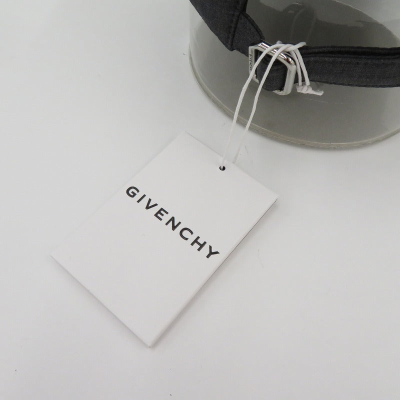 GIVENCHY | ジバンシィ ブランドロゴ キャップ コーティングキャンバス キャップ BPZ022P0VK 067 グレー サイズ：FreeSize【瀬戸大橋店】