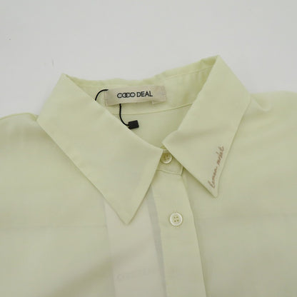 COCODEAL | ココディール クロップド刺繍シャツ 長袖シャツ 75218380 イエロー サイズ：2【瀬戸大橋店】