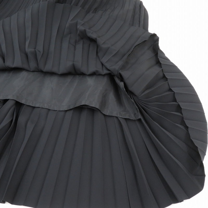 HYKE | ハイク TAFFETA PLEATED MAXI DRESS ワンピース 231-16171 ブラック サイズ：S【瀬戸大橋店】