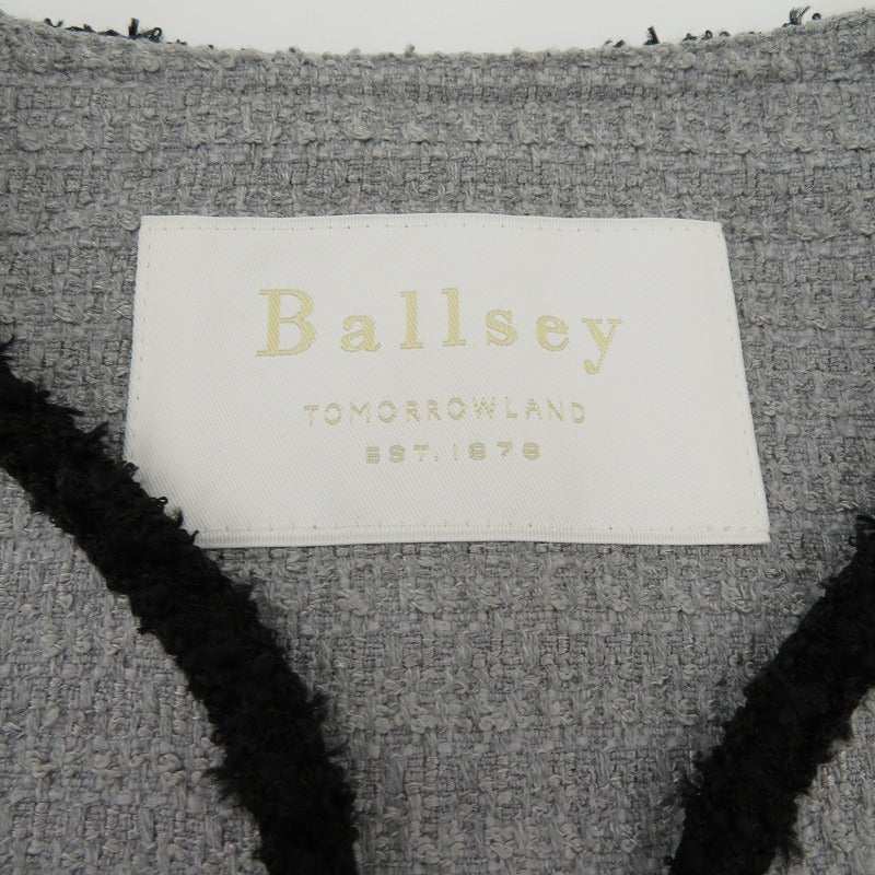 BALLSEY | ボールジー ライトファンシーツイード 4ポケットジレ ベスト 11-07-51-07035 グレー サイズ：36【瀬戸大橋店】