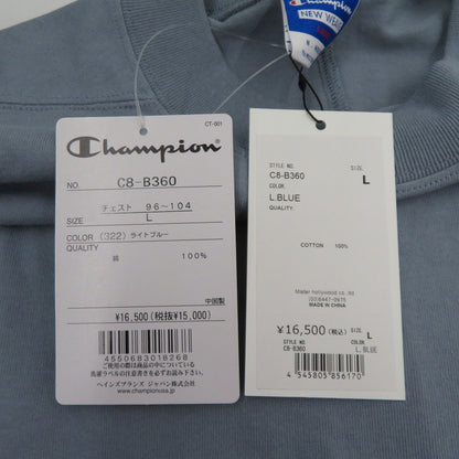 N.HOOLYWOOD | エヌハリウッド Champion T-SHIRT 半袖Ｔシャツ C8-B360 ライトブルー サイズ：L【瀬戸大橋店】