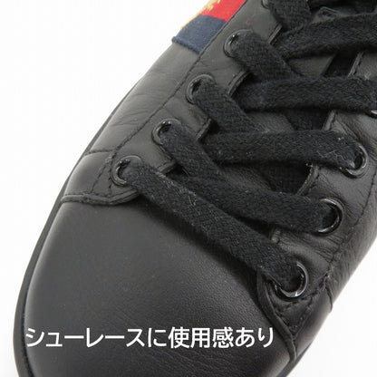GUCCI | グッチ エース エンブロイダリー付き スニーカー 431942 サイズ：EU37(約24.0cm) ブラック 24cm【瀬戸大橋店】