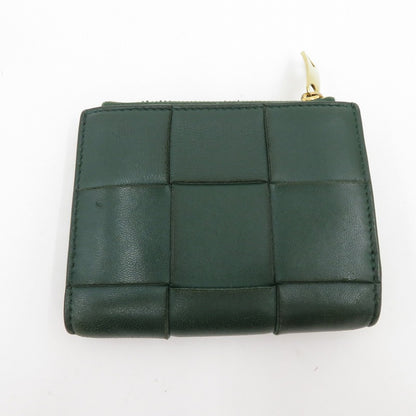BOTTEGA VENETA | ボッテガヴェネタ マキシ イントレチャート 二つ折り財布 742698 グリーン【瀬戸大橋店】