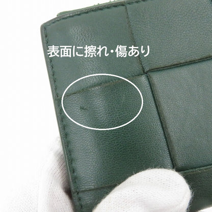 BOTTEGA VENETA | ボッテガヴェネタ マキシ イントレチャート 二つ折り財布 742698 グリーン【瀬戸大橋店】