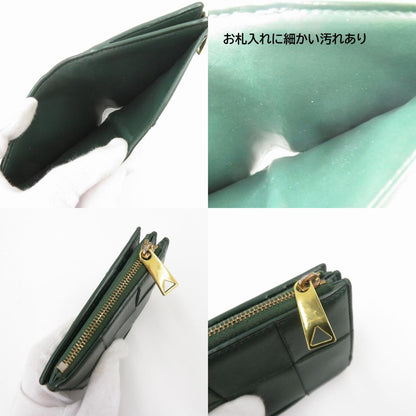 BOTTEGA VENETA | ボッテガヴェネタ マキシ イントレチャート 二つ折り財布 742698 グリーン【瀬戸大橋店】