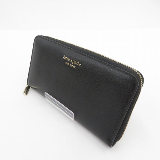 kate spade NEW YORK | ケイトスペードニューヨーク スペンサー ジップ アラウンド コンチネンタル ウォレット 長財布 PWR00281 ブラック【瀬戸大橋店】