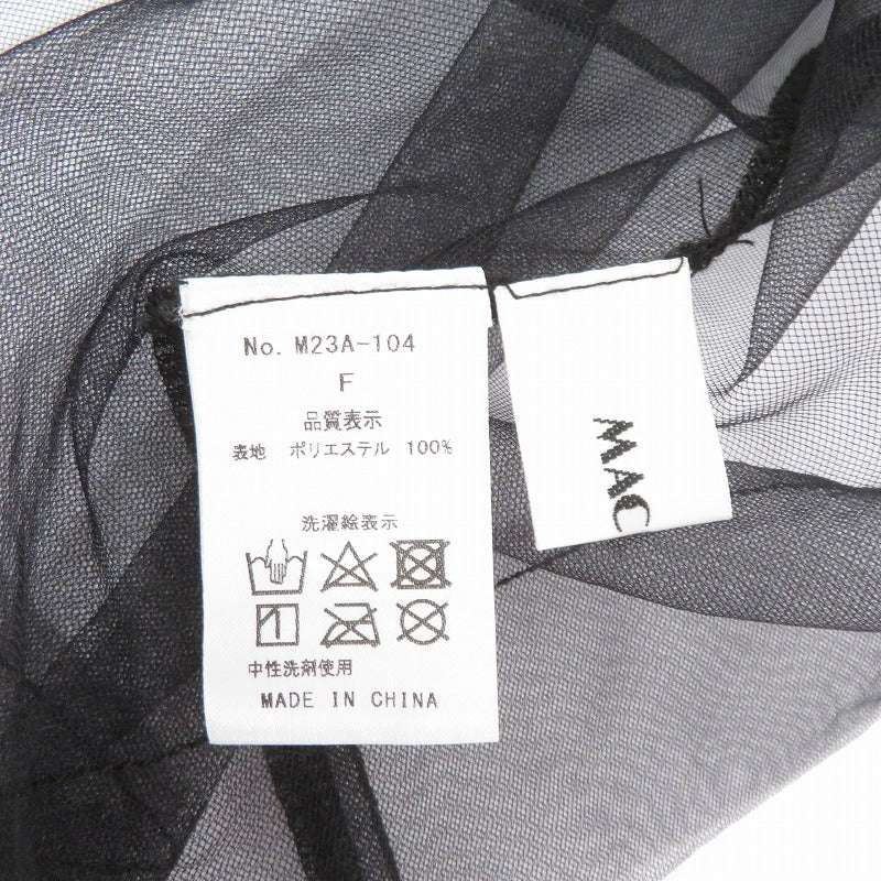 MACHATT チュールプルオーバー その他トップス M23A-104 ブラック サイズ：FreeSize【瀬戸大橋店】