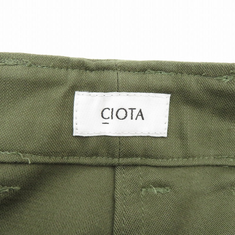 CIOTA(1LDKコーナー) | シオタ BAKER PANTS (WIDE STRAIGHT) ベイカーパンツ パンツ PTLM-152 カーキ サイズ：1【瀬戸大橋店】