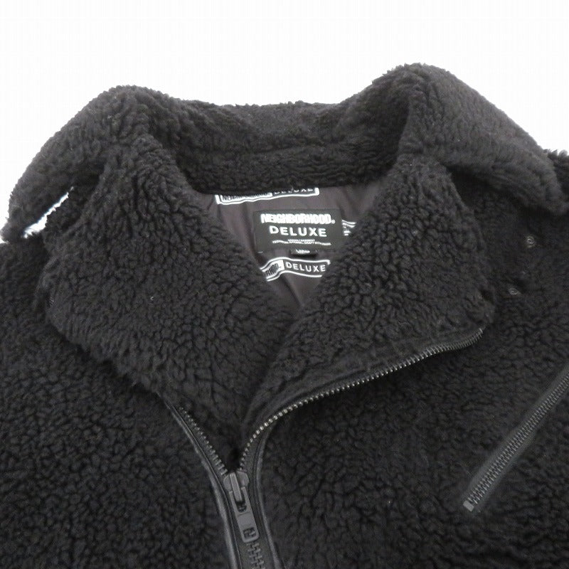 NEIGHBORHOOD | ネイバーフッド × DELUXE BOA JKT ボアジャケット その他アウター 23ADNH5000 ブラック サイズ：L【瀬戸大橋店】