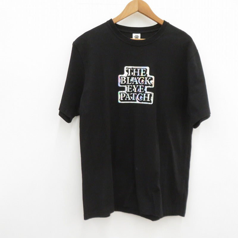 BlackEyePatch | ブラックアイパッチ HOLOGRAM TEE 半袖Ｔシャツ ブラック サイズ：XL【瀬戸大橋店】