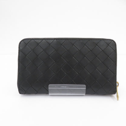 BOTTEGA VENETA | ボッテガヴェネタ イントレチャート ジップアラウンドウォレット 長財布 608053 ブラック【瀬戸大橋店】