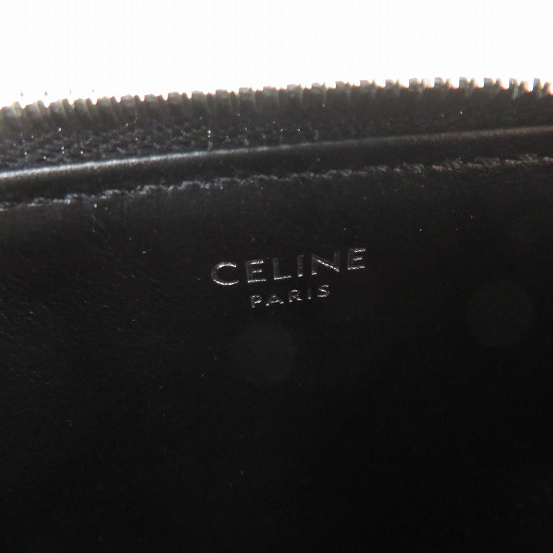CELINE | セリーヌ ジップ カードホルダー カードケース 10F993DMF.38SI ブラック【瀬戸大橋店】