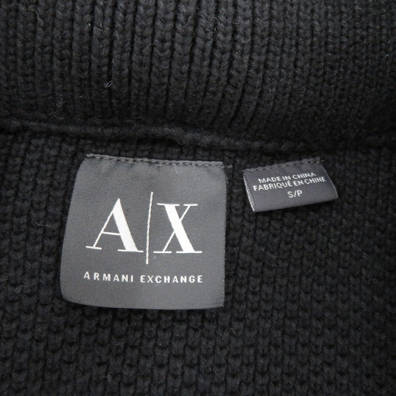 ARMANI EXCHANGE | アルマーニエクスチェンジ ニットJKT その他アウター ブラック サイズ：S【瀬戸大橋店】