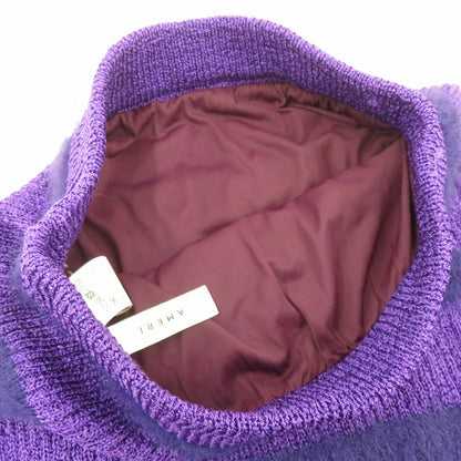 AMERI | アメリ FRINGE KNIT I LINE SKIR スカート 02320961180 パープル サイズ：S【瀬戸大橋店】