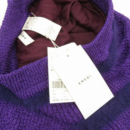 AMERI | アメリ FRINGE KNIT I LINE SKIR スカート 02320961180 パープル サイズ：S【瀬戸大橋店】