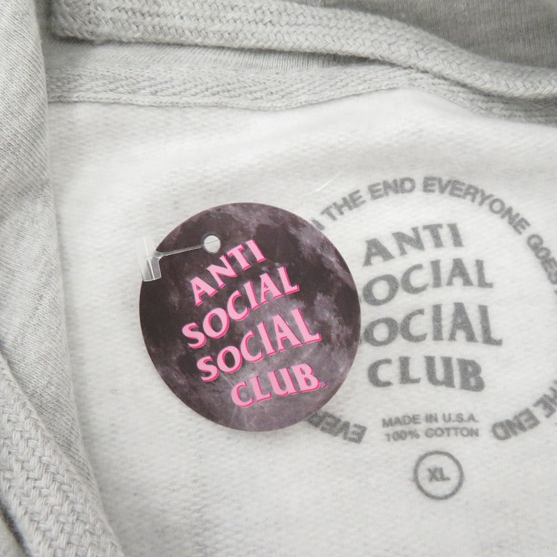 ANTI SOCIAL SOCIAL CLUB | アンチソーシャルソーシャルクラブ パーカー SS4500P グレー サイズ：XL【瀬戸大橋店】