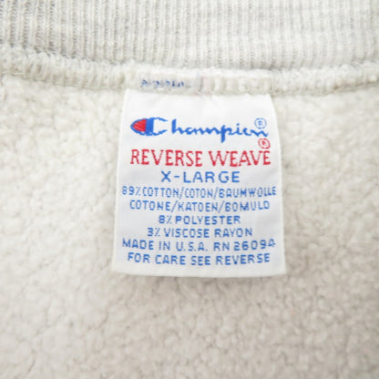 Champion | チャンピオン 刺繍タグ/INDIANA COLLEGE/90’ スウェット グレー サイズ：XL【瀬戸大橋店】