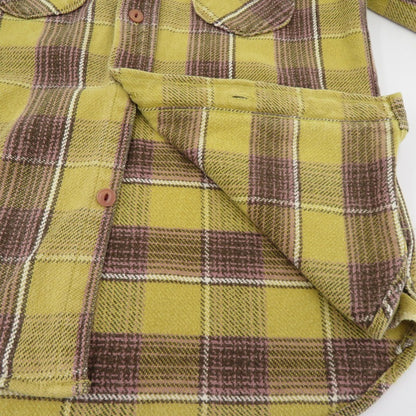 UES | ウエス　ウェス チェック柄 ネルシャツ 長袖シャツ イエロー サイズ：1【瀬戸大橋店】