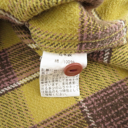 UES | ウエス　ウェス チェック柄 ネルシャツ 長袖シャツ イエロー サイズ：1【瀬戸大橋店】