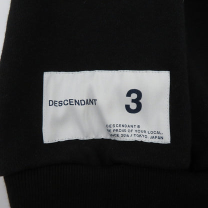 DESCENDANT | ディセンダント STERN CREW NECK スウェット 242ATDS-CNM02S ブラック サイズ：3【瀬戸大橋店】