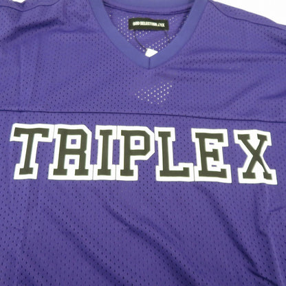 GOD SELECTION XXX | ゴッドセレクショントリプルエックス MESH SHORT SLEEVE SHIRT ゲームシャツ 半袖Ｔシャツ GX-S25-CS-06 パープル サイズ：XL【瀬戸大橋店】