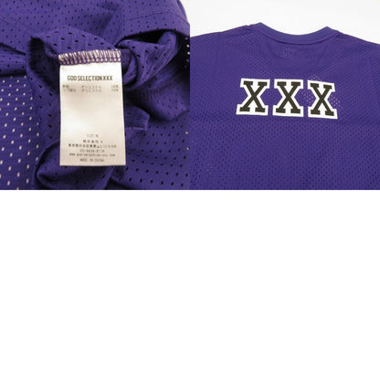 GOD SELECTION XXX | ゴッドセレクショントリプルエックス MESH SHORT SLEEVE SHIRT ゲームシャツ 半袖Ｔシャツ GX-S25-CS-06 パープル サイズ：XL【瀬戸大橋店】