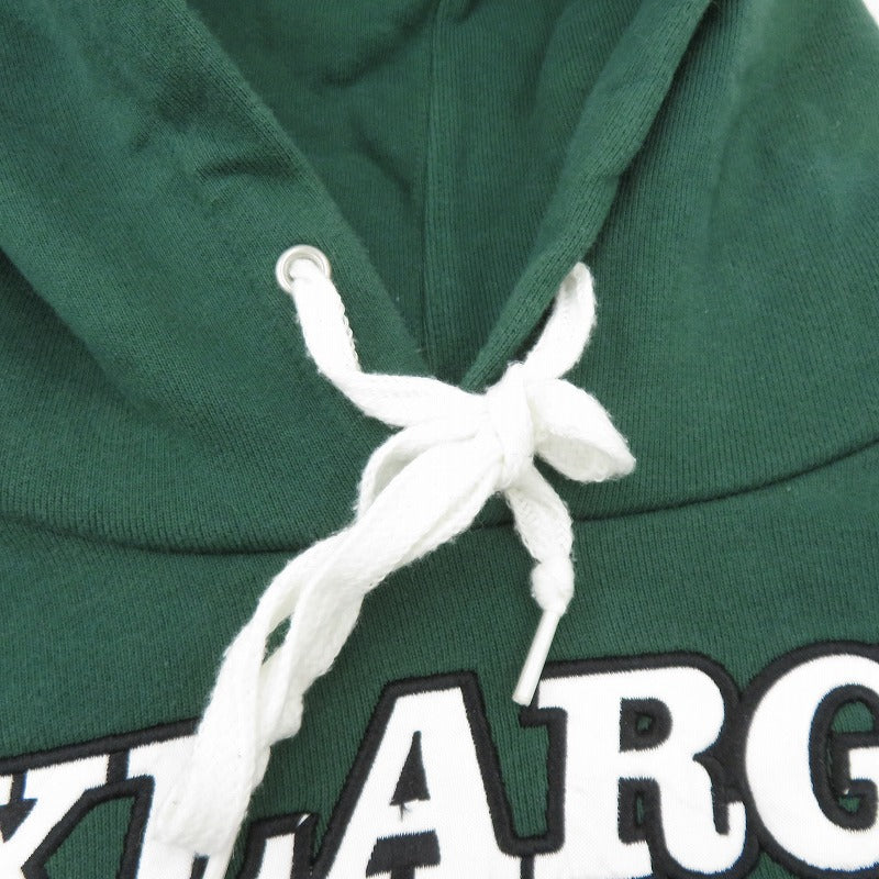 X-LARGE | エクストララージ TEAM PANELED HOODED パーカー 101221012012 グリーン サイズ：L【瀬戸大橋店】