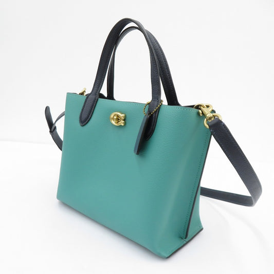 COACH | コーチ ウィロウ トート 24 カラーブロック その他バッグ L2239-C8561 グリーン【瀬戸大橋店】