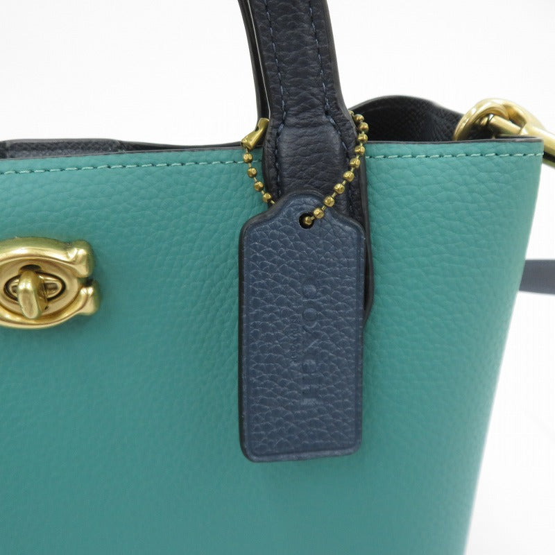 COACH | コーチ ウィロウ トート 24 カラーブロック その他バッグ L2239-C8561 グリーン【瀬戸大橋店】