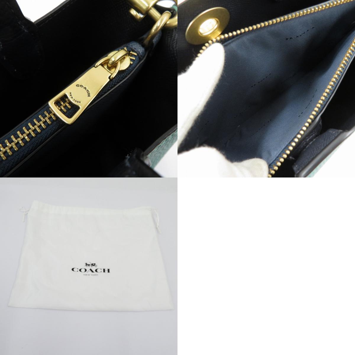 COACH | コーチ ウィロウ トート 24 カラーブロック その他バッグ L2239-C8561 グリーン【瀬戸大橋店】