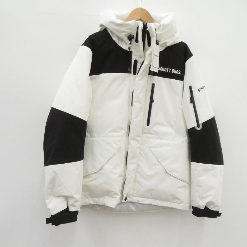 schott | ショット 2TONE DOWN PARKA ダウンジャケット 3192036 ホワイト サイズ：M【瀬戸大橋店】