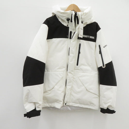 schott | ショット 2TONE DOWN PARKA ダウンジャケット 3192036 ホワイト サイズ：M【瀬戸大橋店】