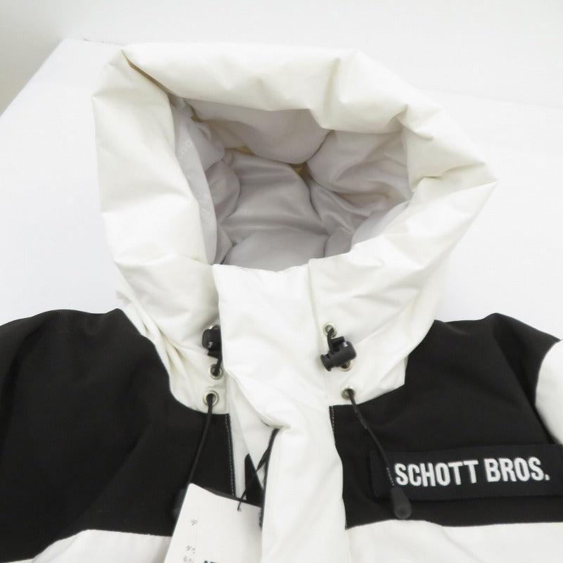 schott | ショット 2TONE DOWN PARKA ダウンジャケット 3192036 ホワイト サイズ：M【瀬戸大橋店】