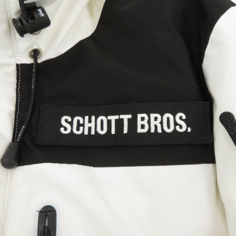 schott | ショット 2TONE DOWN PARKA ダウンジャケット 3192036 ホワイト サイズ：M【瀬戸大橋店】