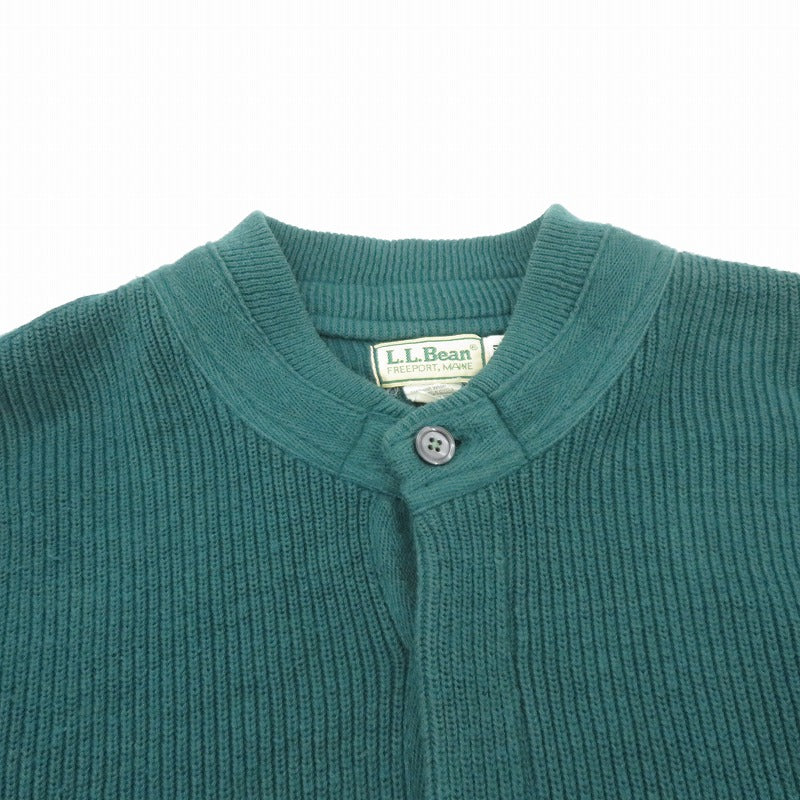 L.L.Bean | エルエルビーン USA製/ヘンリーネック 80’ セーター 24265 グリーン サイズ：XL【瀬戸大橋店】