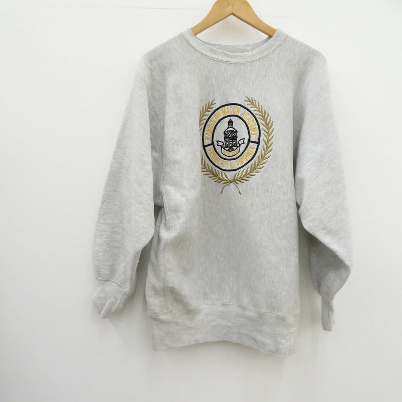 Champion | チャンピオン Randolph-Macon Academy 刺繍 90'S スウェット グレー サイズ：XL【瀬戸大橋店】