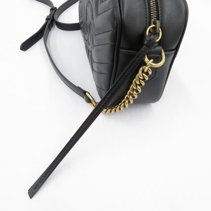 GUCCI | グッチ GGマーモント スモール カメラ バッグ ショルダーバッグ 447632-493075 ブラック【瀬戸大橋店】