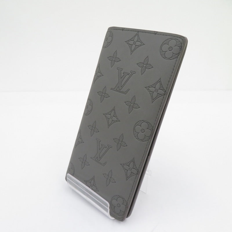 LOUIS VUITTON | ルイ・ヴィトン モノグラム シャドウ ポルトフォイユ・ブラザ 長財布 グレー【瀬戸大橋店】