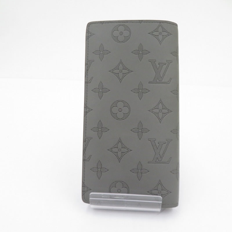 LOUIS VUITTON | ルイ・ヴィトン モノグラム シャドウ ポルトフォイユ・ブラザ 長財布 グレー【瀬戸大橋店】