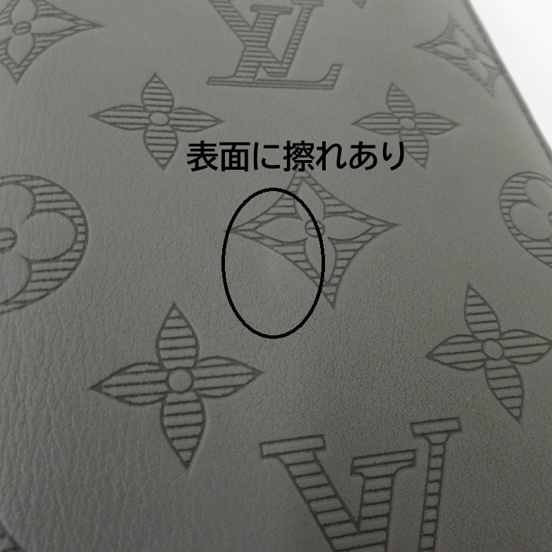 LOUIS VUITTON | ルイ・ヴィトン モノグラム シャドウ ポルトフォイユ・ブラザ 長財布 グレー【瀬戸大橋店】