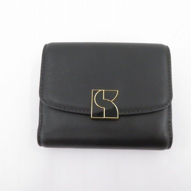 kate spade NEW YORK | ケイトスペードニューヨーク ダコタ バイフォールドフラップウォレット 三つ折り財布 ブラック【瀬戸大橋店】