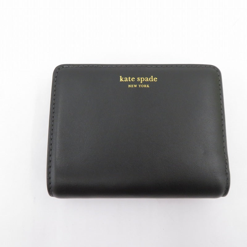 kate spade NEW YORK | ケイトスペードニューヨーク ダコタ バイフォールドフラップウォレット 三つ折り財布 ブラック【瀬戸大橋店】