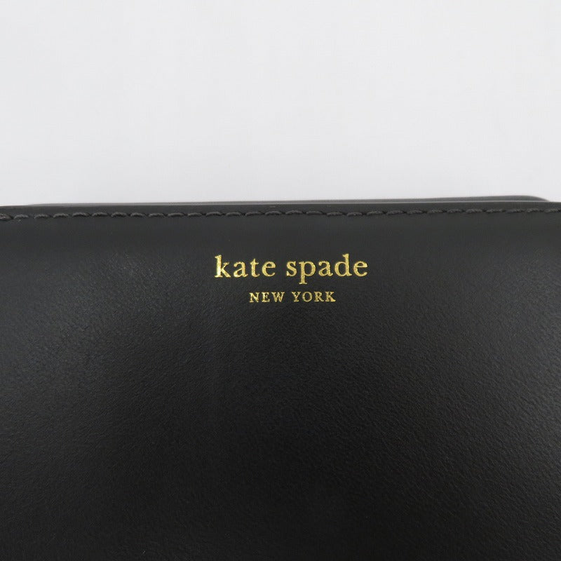 kate spade NEW YORK | ケイトスペードニューヨーク ダコタ バイフォールドフラップウォレット 三つ折り財布 ブラック【瀬戸大橋店】