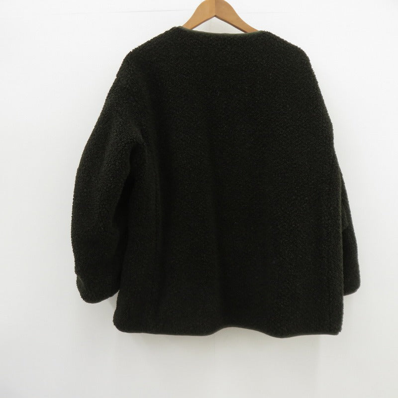 CLANE | クラネ REVERSIBLE MILITARY BOA JACKET リバーシブル ボアジャケット その他アウター 15101-0041 ブラック×ブラック サイズ：FreeSize【瀬戸大橋店】