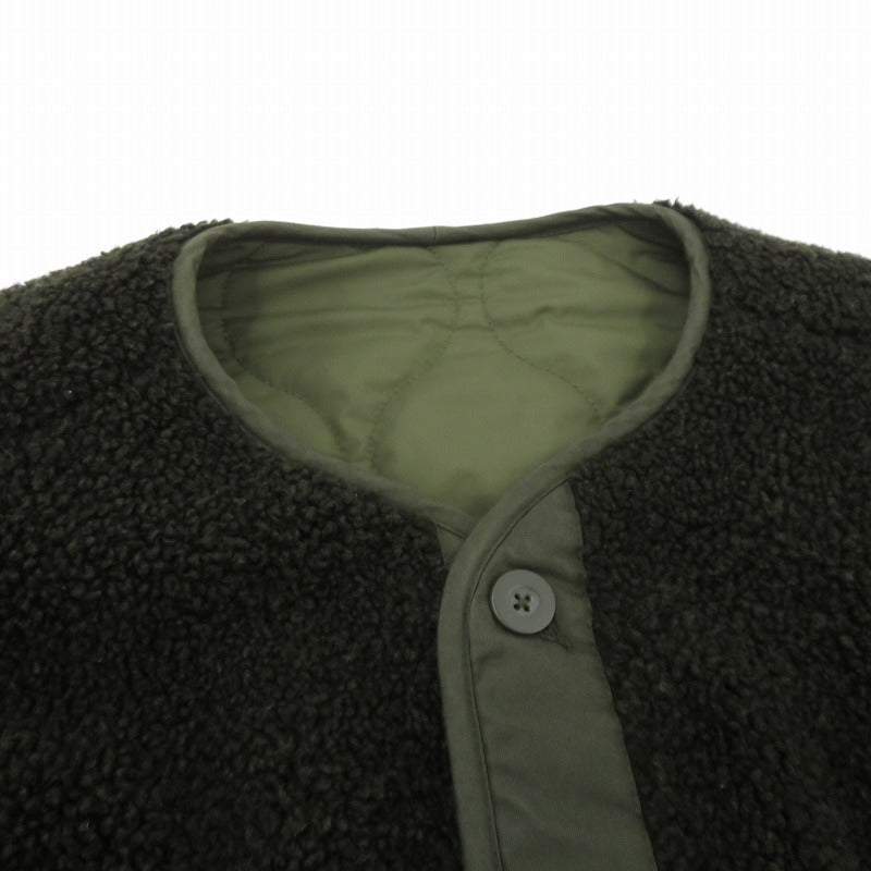 CLANE | クラネ REVERSIBLE MILITARY BOA JACKET リバーシブル ボアジャケット その他アウター 15101-0041 ブラック×ブラック サイズ：FreeSize【瀬戸大橋店】