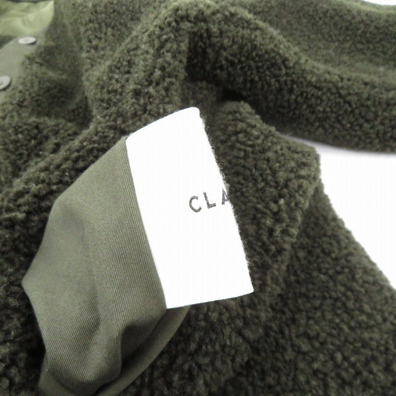 CLANE | クラネ REVERSIBLE MILITARY BOA JACKET リバーシブル ボアジャケット その他アウター 15101-0041 ブラック×ブラック サイズ：FreeSize【瀬戸大橋店】