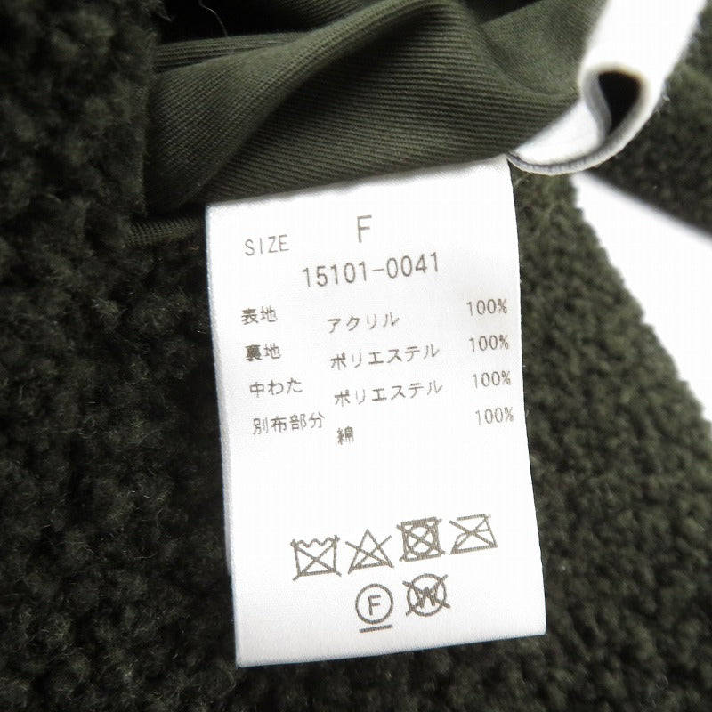 CLANE | クラネ REVERSIBLE MILITARY BOA JACKET リバーシブル ボアジャケット その他アウター 15101-0041 ブラック×ブラック サイズ：FreeSize【瀬戸大橋店】