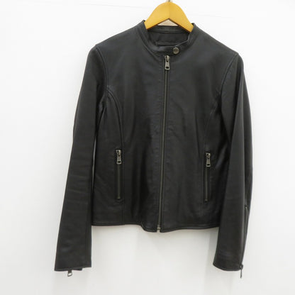 Liugoo Leathers 羊革 ジャケット レザー ブラック サイズ：3【瀬戸大橋店】