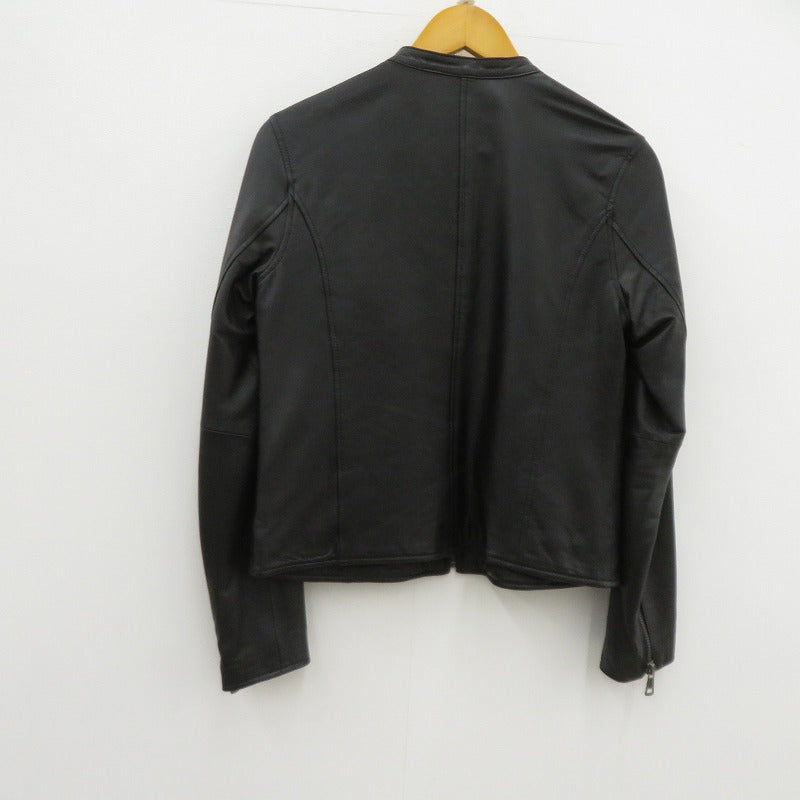 Liugoo Leathers 羊革 ジャケット レザー ブラック サイズ：3【瀬戸大橋店】