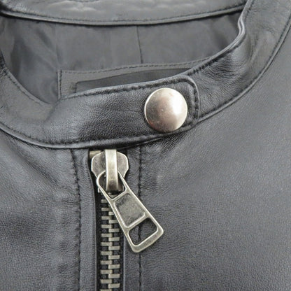 Liugoo Leathers 羊革 ジャケット レザー ブラック サイズ：3【瀬戸大橋店】